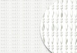 Perlen-Fliegenvorhang mit verdrehten Perlen in Weiß