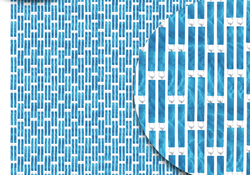 Kunststoff-Fliegenvorhang versetzt in Blau gefleckt
