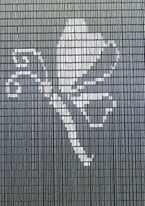 Kunststoff-Fliegenvorhang mit Schmetterling dunkel 